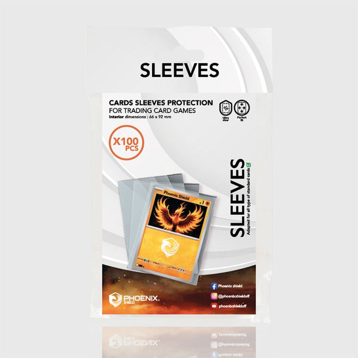 100 protège-cartes transparents standard